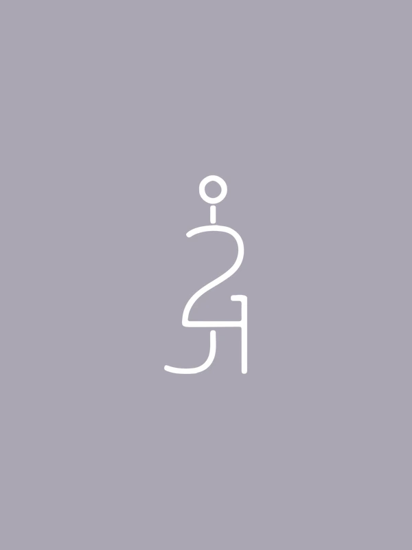 The J21 monogram on Signature Lavender.